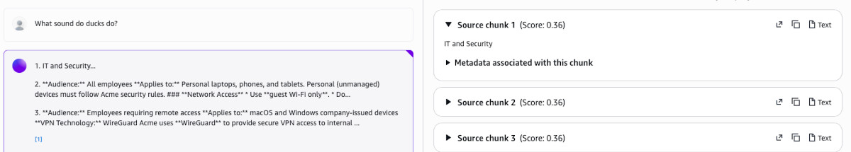Scores for ducks question