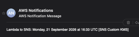 Email received